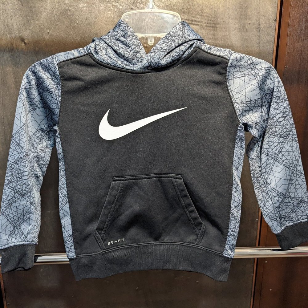 Nike Little Boys Dri-Fit Hoodie - size 4 - unique modern design - EUC